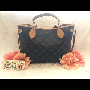 AUTH. Louis Vuitton Monogram Neverfull PM